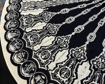 Vintage Skirt by  "The Vestry"...In Black with Sequins ..Extremely rare