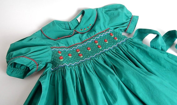 Child's Vintage Hand Smocked Dress Size 6
