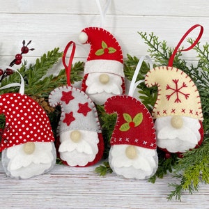 Felt gnome ornament, Scandinavian gnomes, felt gnome Christmas ornaments, gnome decoration, Christmas gnomes