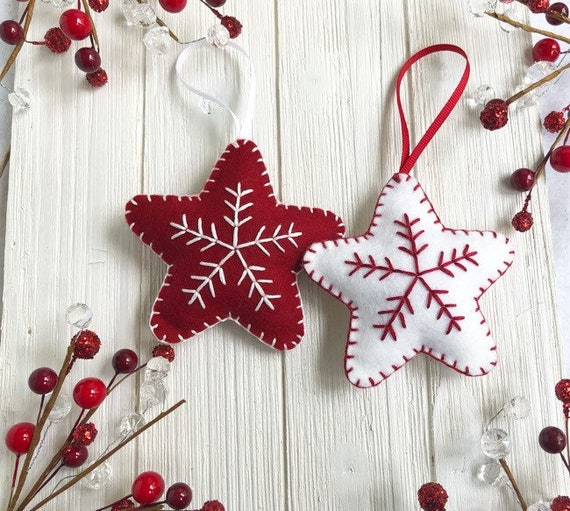 Felt Star Christmas Ornament