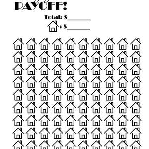 Mortgage Payoff Tracker Printable PDF image 3