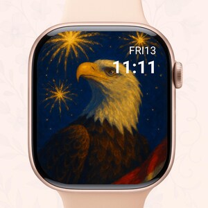 4th of July Apple Watch Wallpaper, Statue of Liberty, Patriotic, Independence day