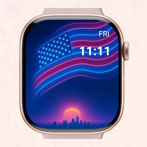 4th of July Apple Watch Wallpaper, Statue of Liberty, Patriotic, Independence day