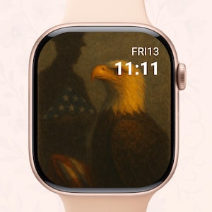 4th of July Apple Watch Wallpaper, Statue of Liberty, Patriotic, Independence day