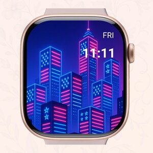 4th of July Apple Watch Wallpaper, Statue of Liberty, Patriotic, Independence day