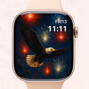 4th of July Apple Watch Wallpaper, Statue of Liberty, Patriotic, Independence day