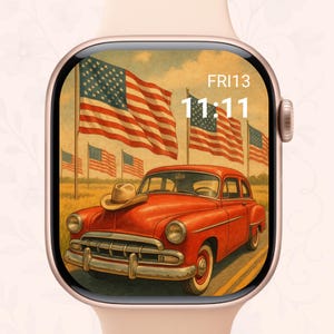 4th of July Apple Watch Wallpaper, Statue of Liberty, Patriotic, Independence day
