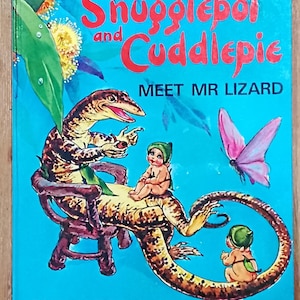 Vintage 1980s May Gibbs Snugglepot and Cuddlepie Meet Mr Lizard Book - Australian Children&#39;s Book - Young Australia Series - Gumnut Babies
