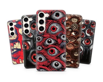 Gore Eyeball Phone Case, Creepy Horror Eyes, Gothic Style