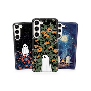 Vintage Geist Handyhülle: Wildblumen Halloween Hülle für Samsung, iPhone & Pixel