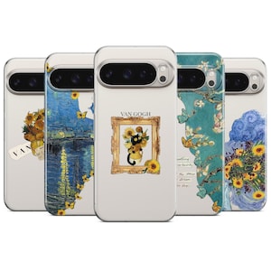 Van Gogh Cat Phone Case: Clear TPU Cover for iPhone, Samsung, Pixel