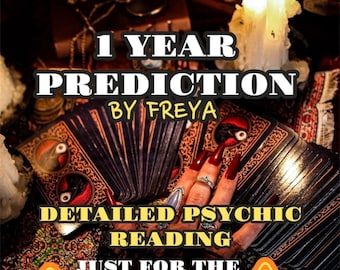 Lectura de Tarot precisa de 12 meses por Freya / Pronóstico psíquico personalizado para el año que viene / Predicciones sobre el amor, la carrera y el futuro