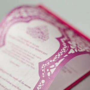Muslim Indian English Sikh Hindu Nikkah Walima Mehndi Sangeet Wedding Invitations Cards | Personalised ANY COLOUR Handmade