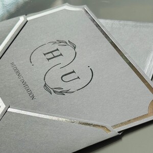 Muslim Indian English Sikh Hindu Nikkah Walima Mehndi Sangeet Wedding Invitations Cards | Personalised Gold or Silver