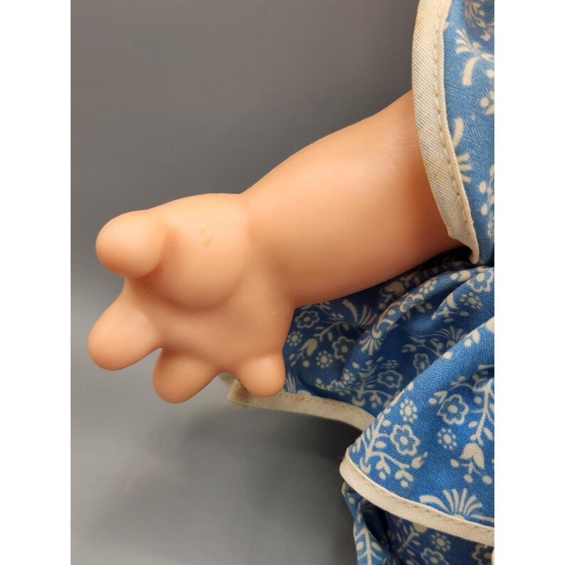 RARE Vtg 1960s Scandia House SAWDUST Girl Troll Doll 10" Blonde Ideal Tag image 7