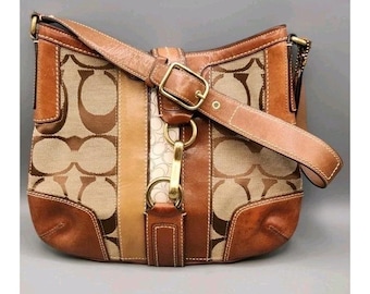 Vintage Coach Signature Satchel Handbag Retro 2000s Preppy + Y2K +