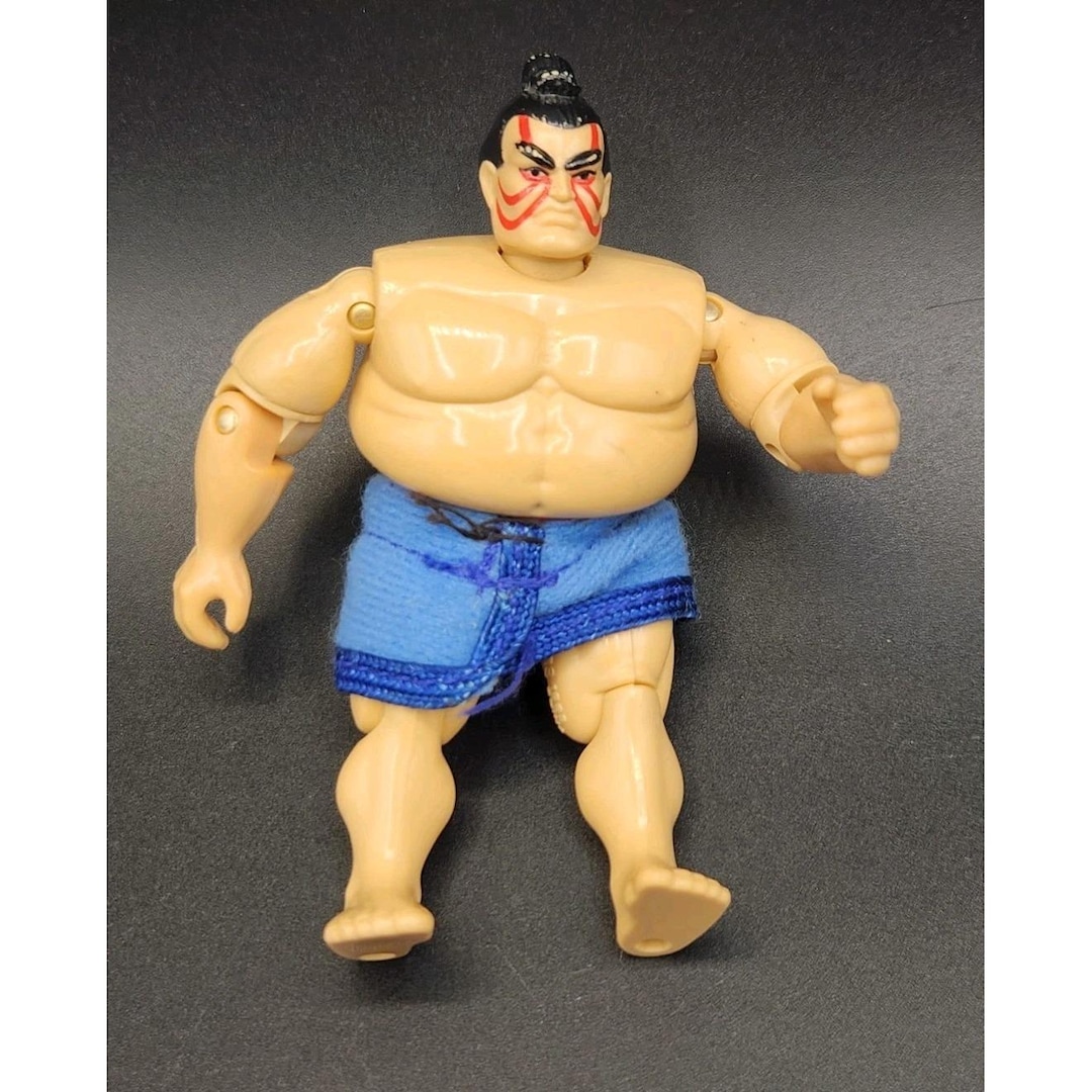 1993 Vintage Hasbro GI Joe Street Fighter II E. Honda Kick Action