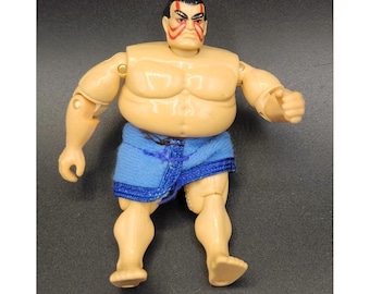 1993 Vintage Hasbro GI Joe Street Fighter II E. Honda Kick Action
