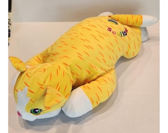 Large 32 In RARE Lisa Frank Sunflower Stuffed Cat Plush. No tags. Vtg 90s