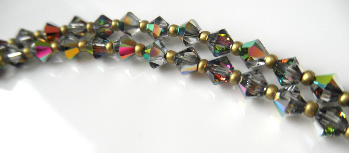 GLAMOROUS Swarovski Crystal Eyeglass Chain in Vitrail Medium Etsy