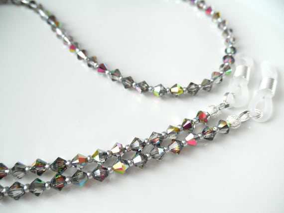 crystal eyeglass chain
