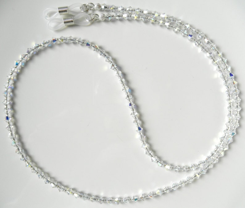 GLAMOROUS Swarovski Crystal Ab Eyeglass Chain FREE SHIP Etsy
