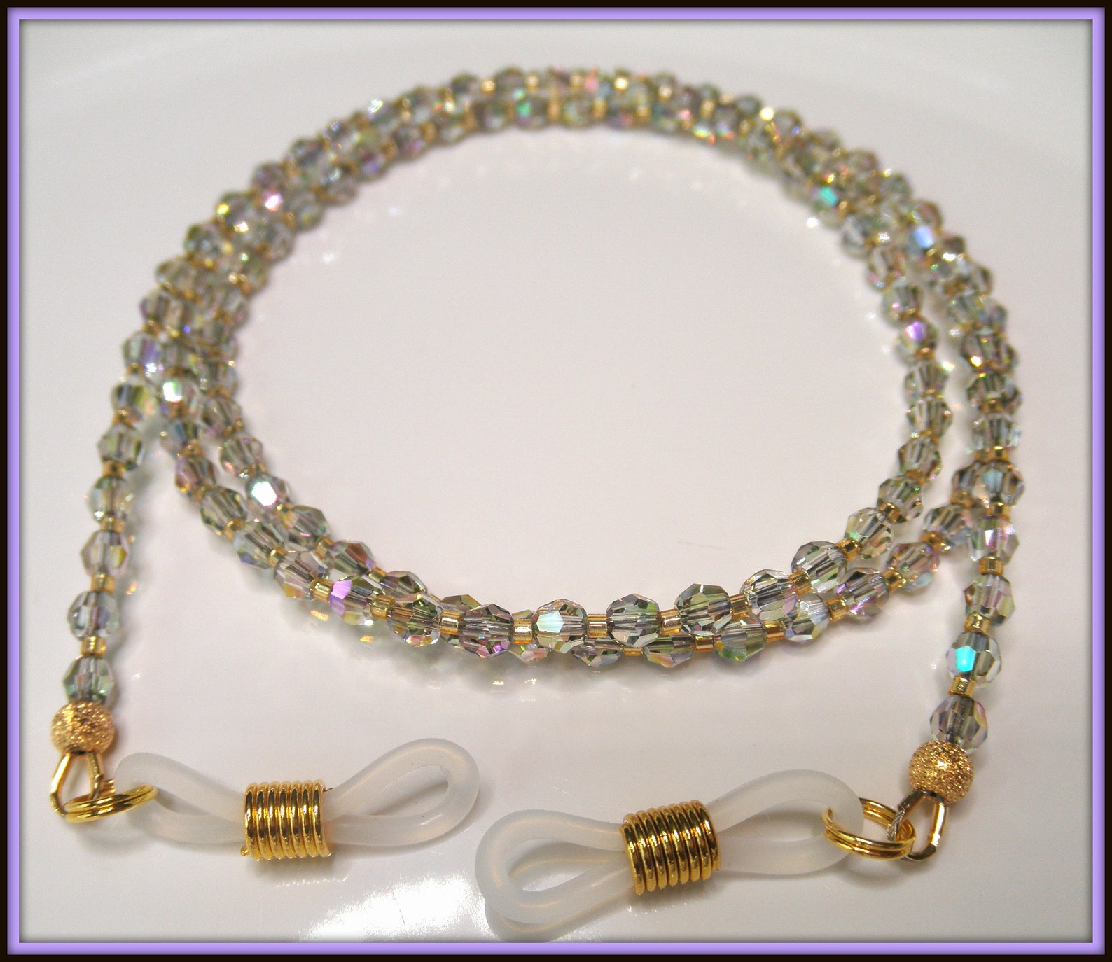 GLAMOROUS Crystal Eyeglass Chain in Paradise Shine 2X Etsy