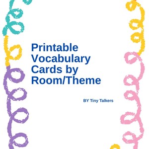 Fiches de vocabulaire imprimables par pièce/thème
