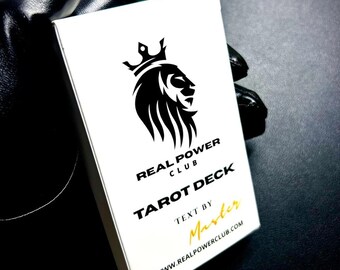 Real Power Club Signature Tarot Deck, mazzo di tarocchi da 78 carte, ideale per i principianti.