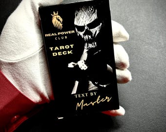 Mazzo di tarocchi Real Power Club in edizione limitata, 78 carte, facili da leggere e mescolare.