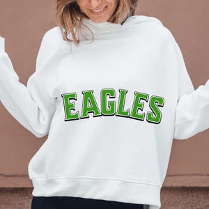 Eagles Football SVG | Retro Varsity Font, Game Day Design (png, eps, pdf)