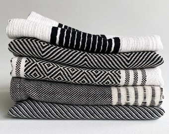 Kitchen Towel, Black Striped, dry quickly and they're regular thickness multi-functional dishcloth