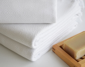Turkish Beach-Bath Towels dry quickly and they're medium thickness multi-functional Towels