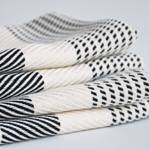 Kitchen towel with black stripes on natural color, bread towel, drying towel, tea towel, turkish towels, rv, caravan towel, hand towel image 8