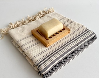 Turkish Beach-Bath Towels dry quickly and they're light thickness multi-functional Towels
