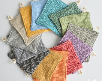 Colorful 6x6 inch Pot Holder, Uniquely Heat Resistant, Machine Washable, 100% Cotton.