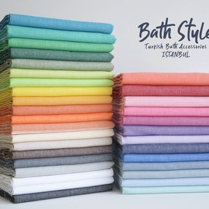 Turkish Cotton Peshtemal Towel: Lightweight Beach & Bath Towel (40x67&quot;)