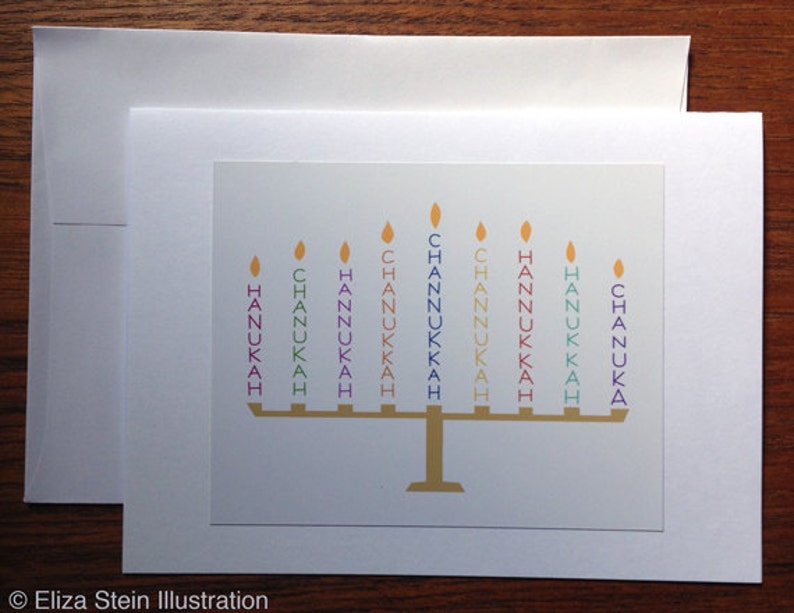 Funny Hanukkah Card, Menorah Greeting Card, Blank Chanukah Card, Jewish Holiday Card Etsy