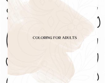 Coloriage pour adultes (simple)