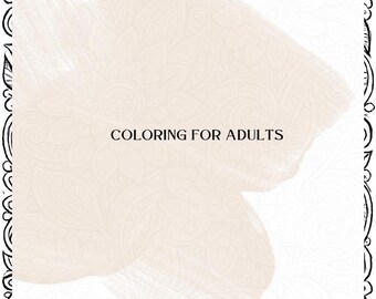 Coloriage pour adultes (difficile)
