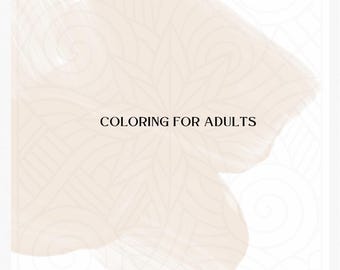 Coloriage pour adultes (difficile)