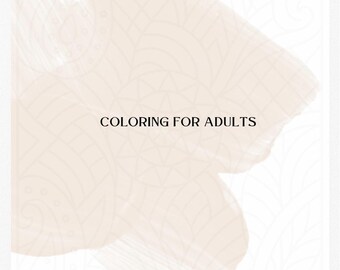 Coloriage pour adultes (moyen)