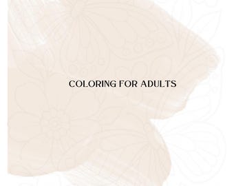 Coloriage pour adultes (simple)