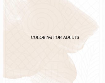 Coloriage pour adultes (difficile)