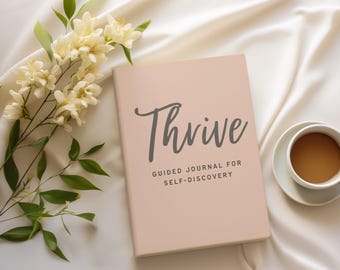 Guided Journal for Self-Discovery | Anxiety Relief Journal | Self Care Weekly Journal | Therapy Journaling | Mental Health Prompts Notebook