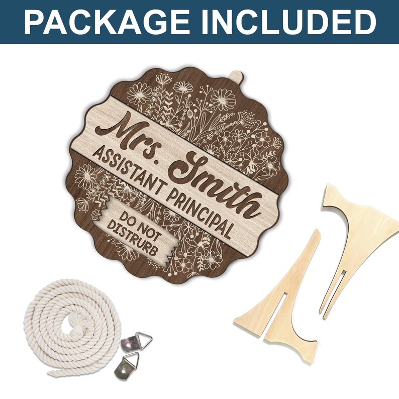 Assistant Sign Personalized Door Sign With Rotating Status | Custom Assistant ...