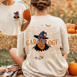 Cardiac Nurse Halloween Shirt, CVICU Cardiac Nurse Halloween Tee, Nurse Heart Anatomy Shirt, Cath Lab RN CCU, Anatomical Heart Nurse Shirt