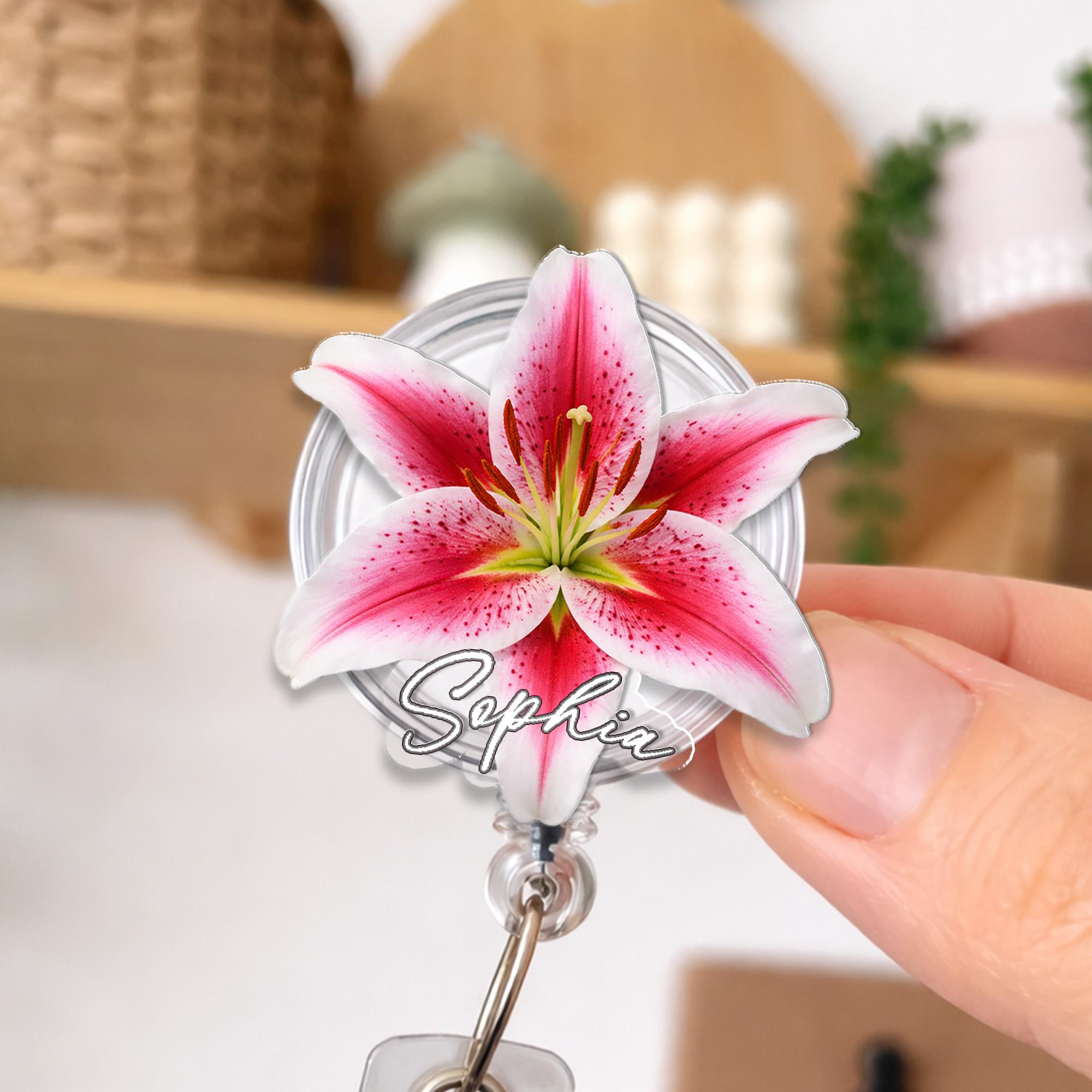 Stargazer Lily Keychain - Etsy