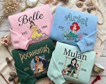 Custom Fairy Tale Embroidered Shirt, Nostalgic Heroine Tee, Magic Storybook Gift