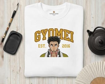 Custom Demon Hunter Embroidered Shirt, Blind Warrior Tee, Japanese Anime Otaku Gift